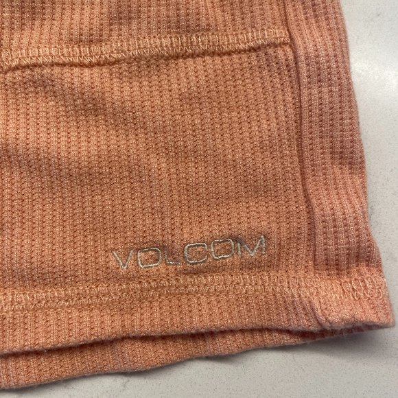 Volcom True to This Waffle Knit Lounge Shorts in Coral, Size Medium, NWOT - Picture 4 of 6
